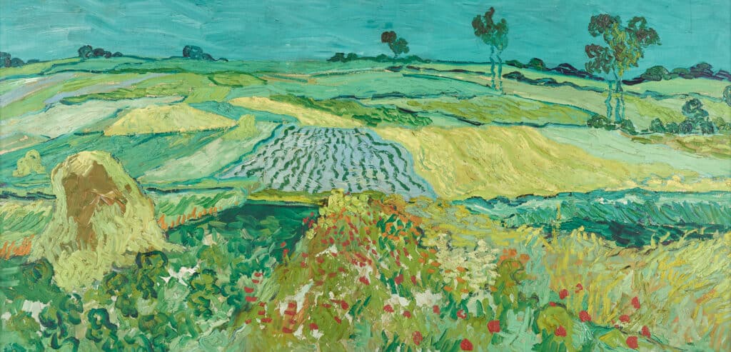 Cornfield painting by Vincent Van Gogh